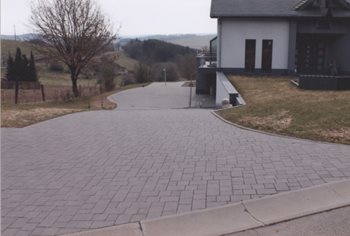 Entrée de garage / Pose de pavés